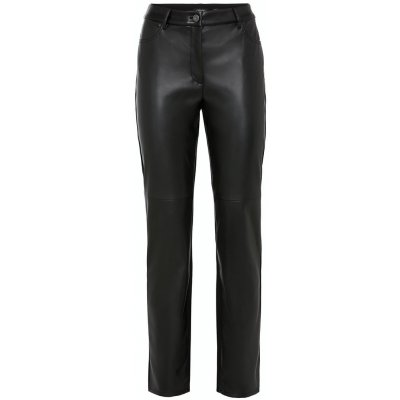 Olsen dámské kalhoty s koženkou 14001930 80000 černé