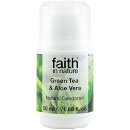 Faith in Nature kuličkový deo-krystal BIO Green Tea 50 ml