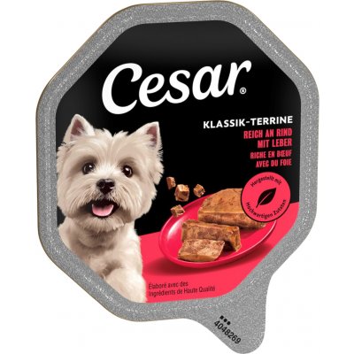 Cesar Adult Dog Klassik hovězí a játra 56 x 150 g – Hledejceny.cz