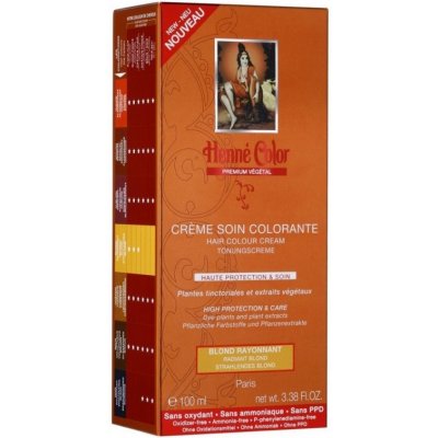 Henné Color Premium Végétal Tónovací přeliv Zlatá blond 100 ml