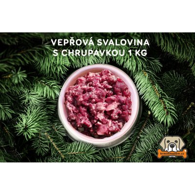 Krmimmasem.cz Vepřová svalovina s chrupavkou 1 kg – Hledejceny.cz