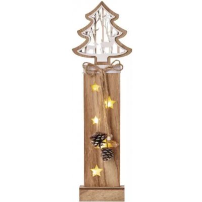 EMOS DCTW03 5LED XMAS WOOD TREE 2AA T WW-dekorace strom dřevěný – Hledejceny.cz