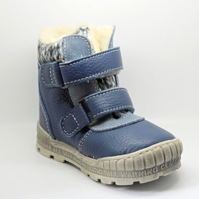 Pegres 1702 dětské zimní boty na suchý zip modrá – Zboží Mobilmania