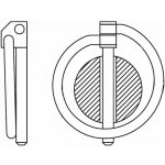 Pojistný kolík standard, pozinkovaný 8/42mm – Hledejceny.cz