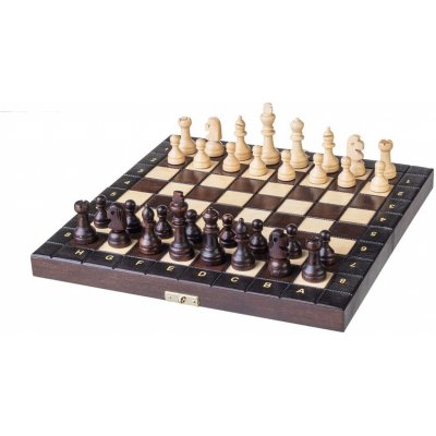 Dřevěné šachy školní hnědé – Zboží Živě