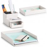 Zeller Present Sada 3 plastových organizérů UNTENSIL bílý 24 x 32,5 x 18,5 cm – Hledejceny.cz