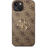 Pouzdro Guess PU 4G Metal Logo iPhone 14 hnědé – Zboží Živě