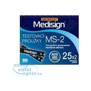 Meditest Medisign proužky testovací MS-2 50 ks