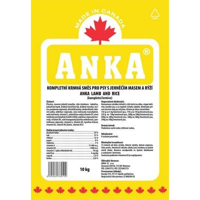 ANKA Lamb and Rice - 18kg