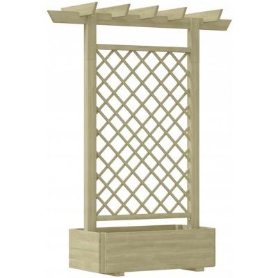 Dřevěná pergola G03V s mřížkou 3 cm – Hledejceny.cz