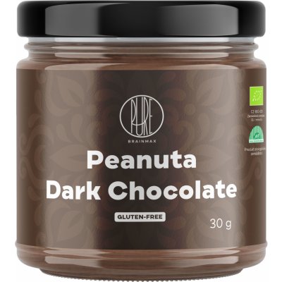 BrainMax Pure Peanuta Hořká čokoláda 30 g – Hledejceny.cz