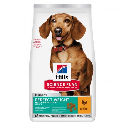 Hill's Science Plan Perfect Weight pro malé dospělé psy s kuřecím 1,5 kg – Hledejceny.cz