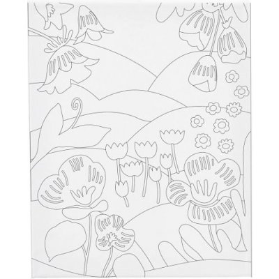 Creative Malířské plátno s předtiskem 24x30 cm ROZKVETLÁ LOUKA – Hledejceny.cz