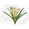 Květina Kytička narcisů 35 cm, krémová
