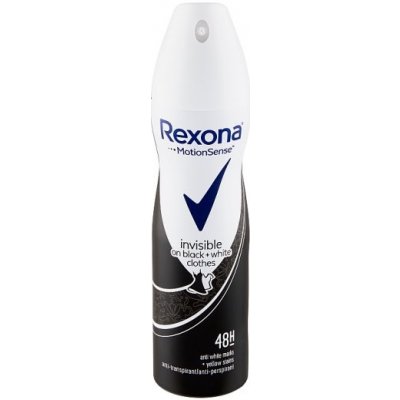 Rexona Invisible Black White deospray 150 ml – Zboží Mobilmania