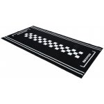 Textilní koberec pod motocykl CAFE L, OXFORD (bílá/černá, rozměr 200 x 100 cm, splňující předpisy FIM) – Zbozi.Blesk.cz