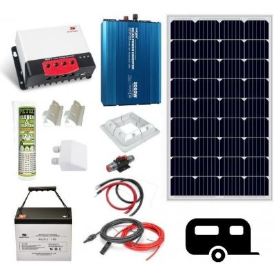 VSelektro Solární sestava Mobil I 1 x 385 Wp baterie MLG12-100 – Zboží Mobilmania