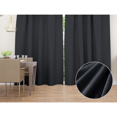 Biante Sametový závěs Velvet Premium SVP-004 Antracitově šedý - šířka 135 cm 135x210 cm – Hledejceny.cz