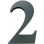 Domovní číslo popisné 2 na zateplenou fasádu barva antracit, výška 170 mm – Sleviste.cz