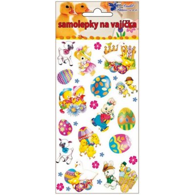 Samolepky velikonoční gelové 19 x 9cm – Zboží Mobilmania