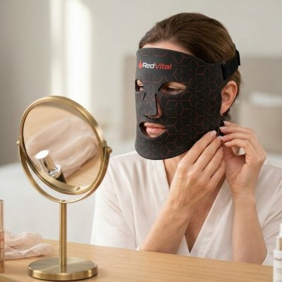 Maska s červeným světlem pro péči o pleť VitaMask 1.0 – Hledejceny.cz
