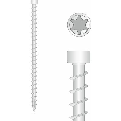DOMAX CPW vrut konstrukční válcová hlava 6x160 ZN – Zboží Mobilmania