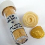 Sugarflair Jedlá prachová barva s perletí Gold Sparkle 2 g – Zboží Dáma