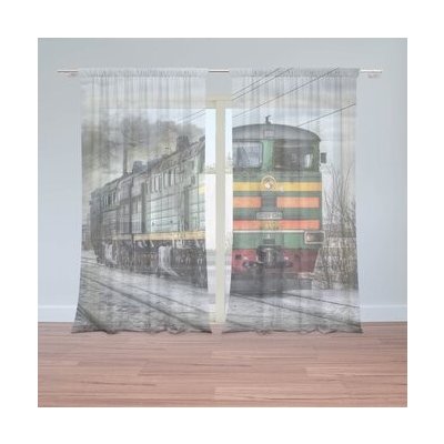 Sablio Záclony Lokomotiva: 2ks 150x250cm – Hledejceny.cz
