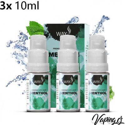Way to Vape Menthol 3 x 10 ml 6 mg – Zboží Mobilmania