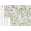 Nástěnné mapy Pardubický kraj - nástěnná mapa 113 x 83 cm, lamino + stříbrný hliníkový rám