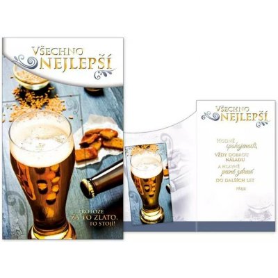 Přání srdečné pro muže Pivo – Hledejceny.cz