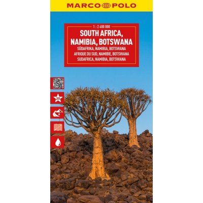 Jižní Afrika, Namibie, Botswana 1:2 400 000 / cestovní mapa MARCO POLO – Hledejceny.cz