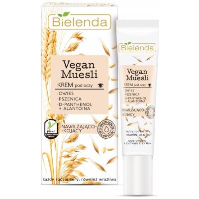 Bielenda Vegan Musli hydratační a zklidňující oční krém 15 ml – Zbozi.Blesk.cz