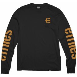 Etnies pánské tričko Icon L/S Black/Gum černá