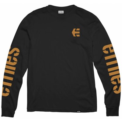 Etnies pánské tričko Icon L/S Black/Gum černá