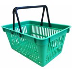 PETRAplast Plastový nákupní košík 2 držadla zelená – Zboží Mobilmania