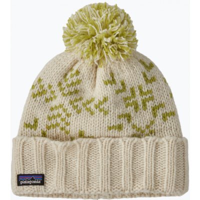 Zimní čepice Patagonia Snowbelle evergreen flakes/birch white – Hledejceny.cz