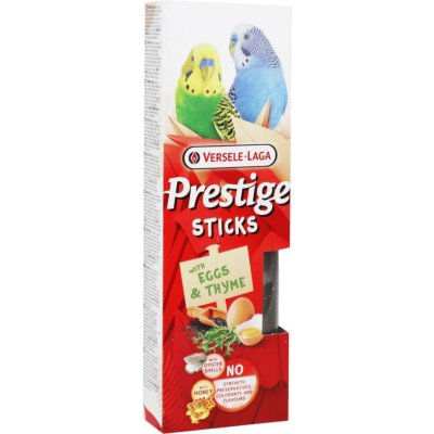 Versele-Laga Prestige Sticks tyčinky Parakeets Eggs & Thyme 60 g – Hledejceny.cz