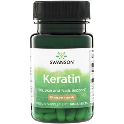 Swanson Keratin 50 mg 60 kapslí – Hledejceny.cz