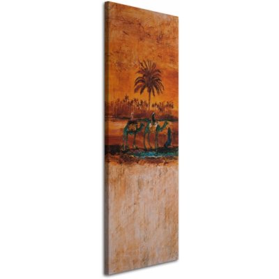 Obraz na plátně Palm Camel Desert - 30x90 cm – Zboží Mobilmania