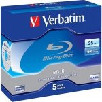 Verbatim BD-R 25GB 6x, jewel, 5ks (43836) – Zboží Mobilmania