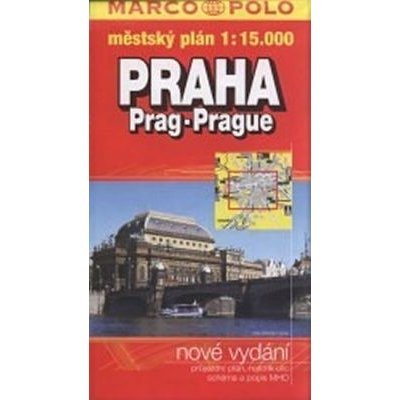 PRAHA PLÁN MĚSTA 1:15 000 MĚKKÝ – Zboží Mobilmania