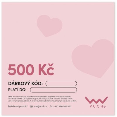 VUCH Elektronický dárkový poukaz v hodnotě 500 Kč – Zboží Dáma