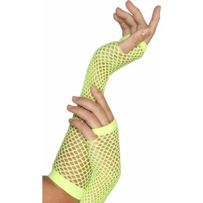 Síťované rukavice neon zelené bez prstů – Zboží Mobilmania