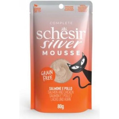 Schesir Cat Senior Lifestage Mousse los kuř 80 g