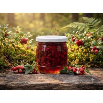 Včelařství Thomayer Brusinky v medu 250 g – Hledejceny.cz