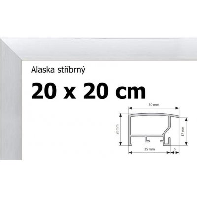 BFHM Alaska hliníkový rám 20x20 cm stříbrný – Zboží Mobilmania