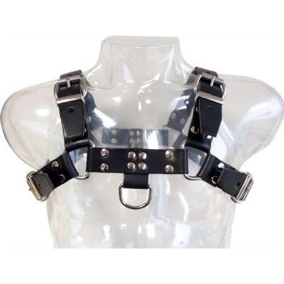 Mister B Chest Harness Saddle Leather kožený harness – Zboží Mobilmania