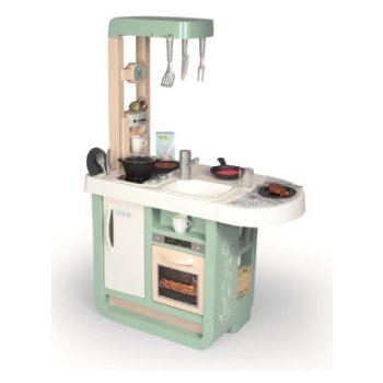 Smoby Cherry Kitchen Green s jedálenským stolom rúrou a chladnička s 25 doplnkami