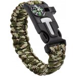 Verk 14372 Náramek přežití Paracord 5 v 1 maskáč – Hledejceny.cz